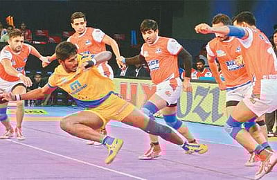 புரோ கபடி: தமிழ் தலைவாஸ்-ஹரியாணா ஆட்டம் 'டை'