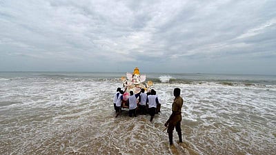 விநாயகர் சிலைகள் கரைப்பு