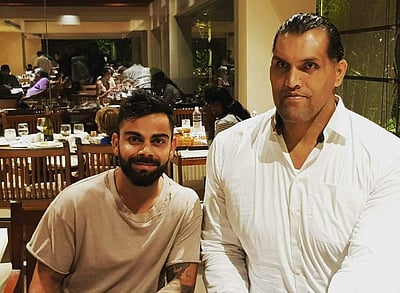 நண்பர்கள் தினத்தில் கிரேட் காலியுடன் விராட் கோலி...!