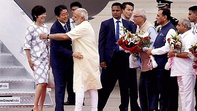 ஜப்பான் பிரதமர் இந்தியா வருகை