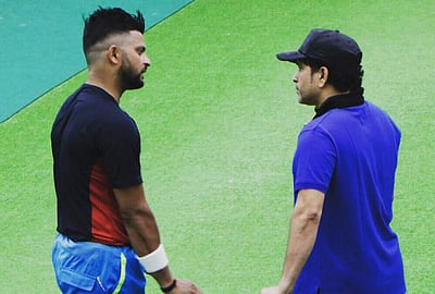 ரெய்னாவை நேரில் சந்தித்து ஊக்கம் அளித்த சச்சின்!