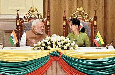 இந்தியா-மியான்மர் இடையே 11 ஒப்பந்தங்கள் கையெழுத்து