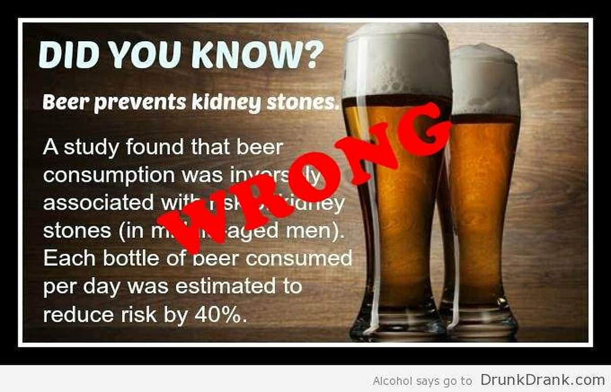 தினமும் பீர் சாப்பிட்டா கிட்னி ஸ்டோன் வராதுன்னு யார் சொன்னது?