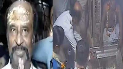 காசி விஸ்வநாதர் கோயிலில் நடிகர் ரஜினிகாந்த் வழிபாடு