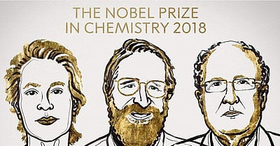 2018-ஆம் ஆண்டுக்கான வேதியியல் நோபல்: அமெரிக்கா, பிரான்ஸ் மற்றும் இங்கிலாந்து விஞ்ஞானிகளுக்கு அறிவிப்பு 