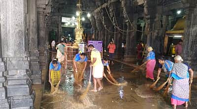அண்ணாமலையார் கோவிலில் உழவாரத்தொண்டு