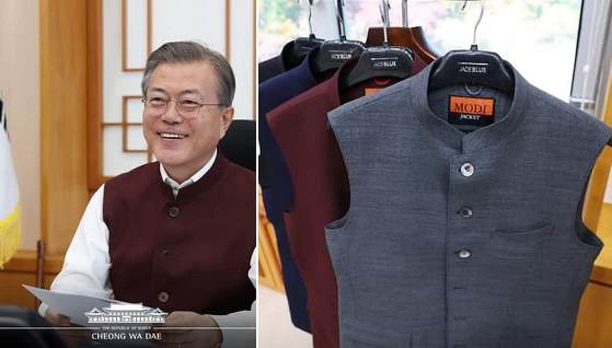 தென்கொரிய அதிபருக்கு மோடி அனுப்பிய விசேஷ கோட்: புகைப்படத்துடன் நன்றி கூறும் மூன்