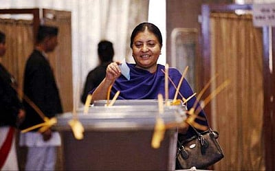 நேபாள ஜனாதிபதியாக இரண்டாவது முறையாக பித்யா தேவி பண்டாரி தேர்வு! 