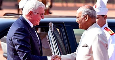 ஜெர்மன் அதிபர் இந்தியா வருகை