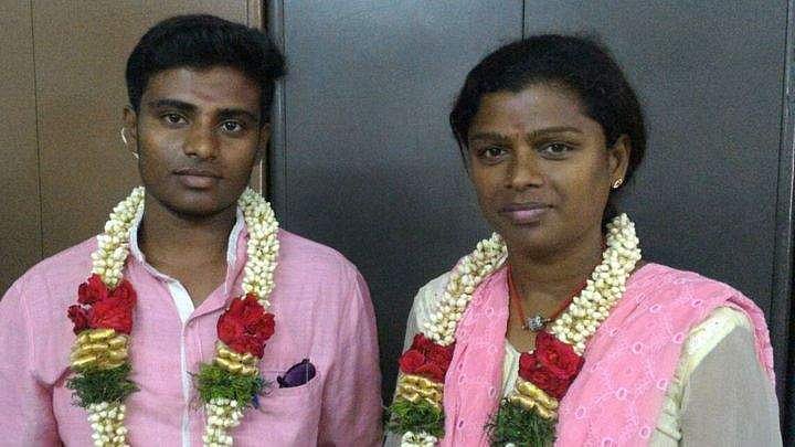 திருநங்கை மணமகளுக்கும் திருநம்பி மணமகனுக்கும் எளிமையாக நடந்த திருமணம்! 