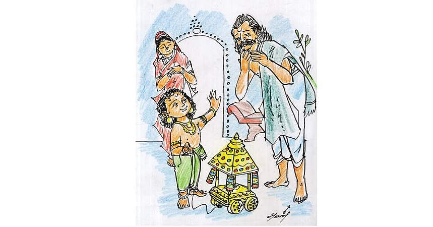 நடை வண்டி தந்த கொடையாளி!