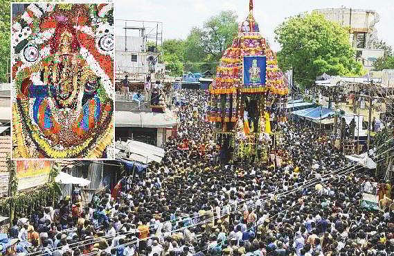 சமயபுரம் மாரியம்மன் கோயில் சித்திரைத் தேரோட்டம் கோலாகலம்!