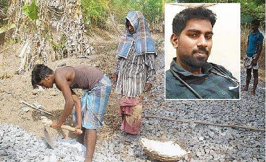 எம்பிபிஎஸ் படிப்பை முடித்த தார்ச்சாலை தொழிலாளி: சொந்த ஊர் திரும்பியவருக்கு உற்சாக வரவேற்பு