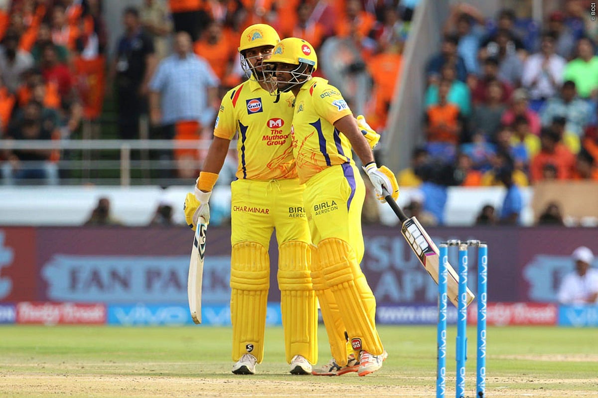 அம்பத்தி ராயுடு ஆக்ரோஷ ஆட்டம்: சென்னை சூப்பர் கிங்ஸ் 182 ரன்கள் குவிப்பு