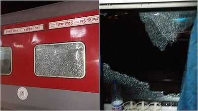 ராஜ்தானி ரயில் மீது மர்ம நபர்கள் கல்வீச்சு; 6 பேர் காயம்