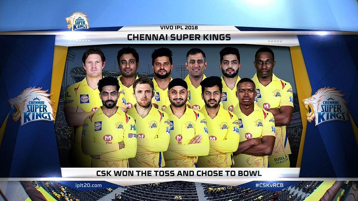 பெங்களூருக்கு எதிராக சென்னை பந்துவீச்சு: இரு அணிகளிலும் தலா மூன்று மாற்றங்கள்!