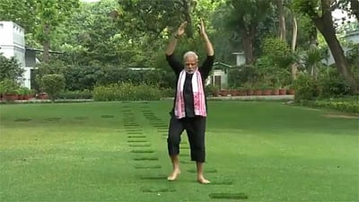 ஃபிட்னஸ் வீடியோ வெளியிட்டார் மோடி