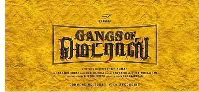 'கேங்ஸ் ஆஃப் மெட்ராஸ்' -  இயக்குநராக மாறியுள்ள பிரபல தயாரிப்பாளரின் இரண்டாவது படம் 