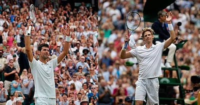 விம்பிள்டன் இறுதியில் வெல்லப்போவது யார்? மாரத்தான் வீரர்கள் கெவின், ஜோகோவிச் மோதல்