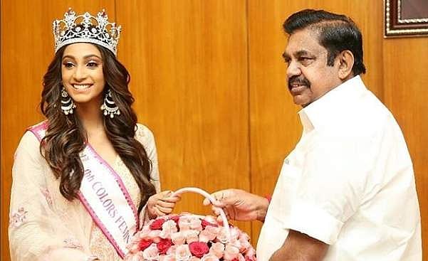 தமிழக முதல்வருடன் ‘மிஸ் இந்தியா’ அனுகீர்த்தி சந்திப்பு!