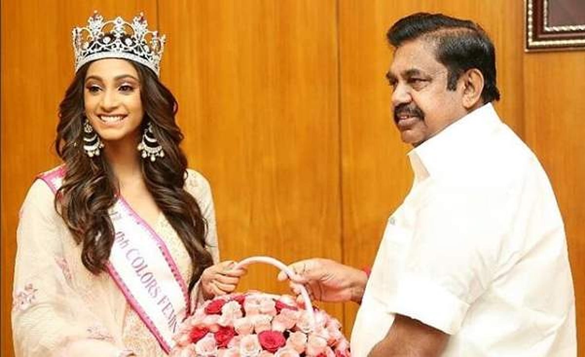 தமிழக முதல்வருடன் ‘மிஸ் இந்தியா’ அனுகீர்த்தி சந்திப்பு!