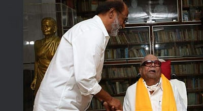 திமுக தலைவர் கருணாநிதியை இன்று இரவு சந்திக்கிறார் ரஜினிகாந்த்