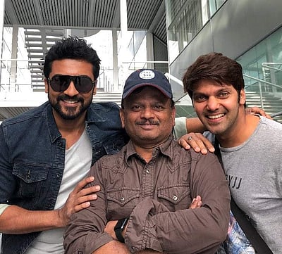 சூர்யா - கே.வி. ஆனந்த் படத்தில் இணைந்துள்ள ஆர்யா!