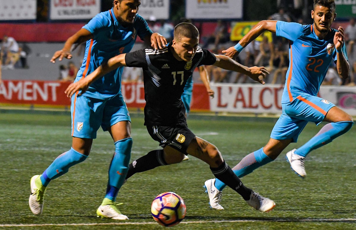 ஆர்ஜென்டீனாவை வீழ்த்தி அதிர்ச்சியளித்த இந்திய யு-20 கால்பந்து அணி!