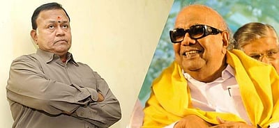 திருவாரூர் முத்துவேல் கருணாநிதி: என்ன இது?.. ராதாரவியைக் கண்டித்த கருணாநிதி   