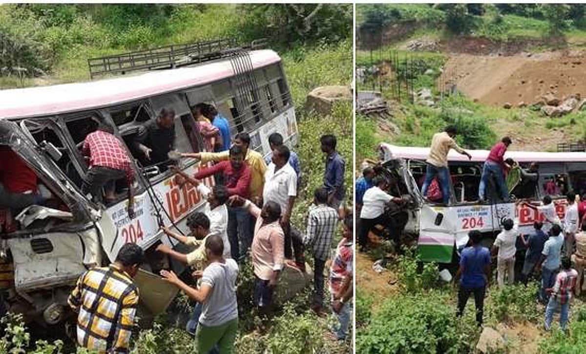 தெலங்கானாவில் பயங்கரம்: மலைப்பாதையில் அரசுப் பேருந்து விழுந்ததில் பலி எண்ணிக்கை 40 ஆக உயர்வு