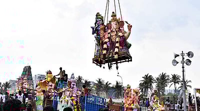 சென்னையில் விநாயகர் சிலைகள் கரைப்பு