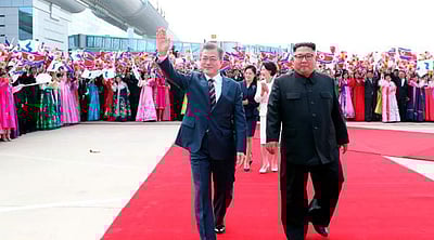 வட கொரியாவில் தென் கொரியா அதிபர்