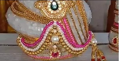 திருப்பதி ஏழுமலையானுக்கு உலர் பழங்களால் தயாரிக்கப்பட்ட கீரிடம், மாலைகள் நன்கொடை (விடியோ)