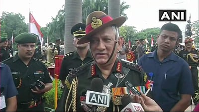 பேச்சுவார்த்தையை இந்திய அரசு ரத்து செய்தது நல்ல முடிவு - ராணுவ தலைமைத் தளபதி