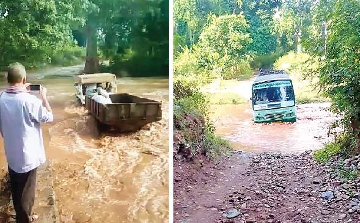 காட்டாற்று வெள்ளத்தைப் பயணிகளுடன் கடக்கும் வாகனங்கள் பாலம் கட்ட நடவடிக்கை எடுக்கப்படுமா?