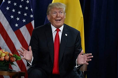 என்னைப் பார்த்து அல்ல.. என்னுடன் சேர்ந்தே சிரித்தார்கள்: ஐ.நா சபையில் சமாளித்த ட்ரம்ப் 