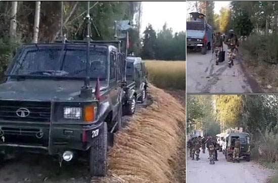 ஜம்மு காஷ்மீரில் பாதுகாப்பு படையினர்-பயங்கரவாதிகள் இடையே கடும் துப்பாக்கிச்சண்டை