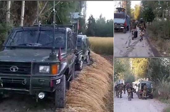 ஜம்மு காஷ்மீரில் பாதுகாப்பு படையினர்-பயங்கரவாதிகள் இடையே கடும் துப்பாக்கிச்சண்டை