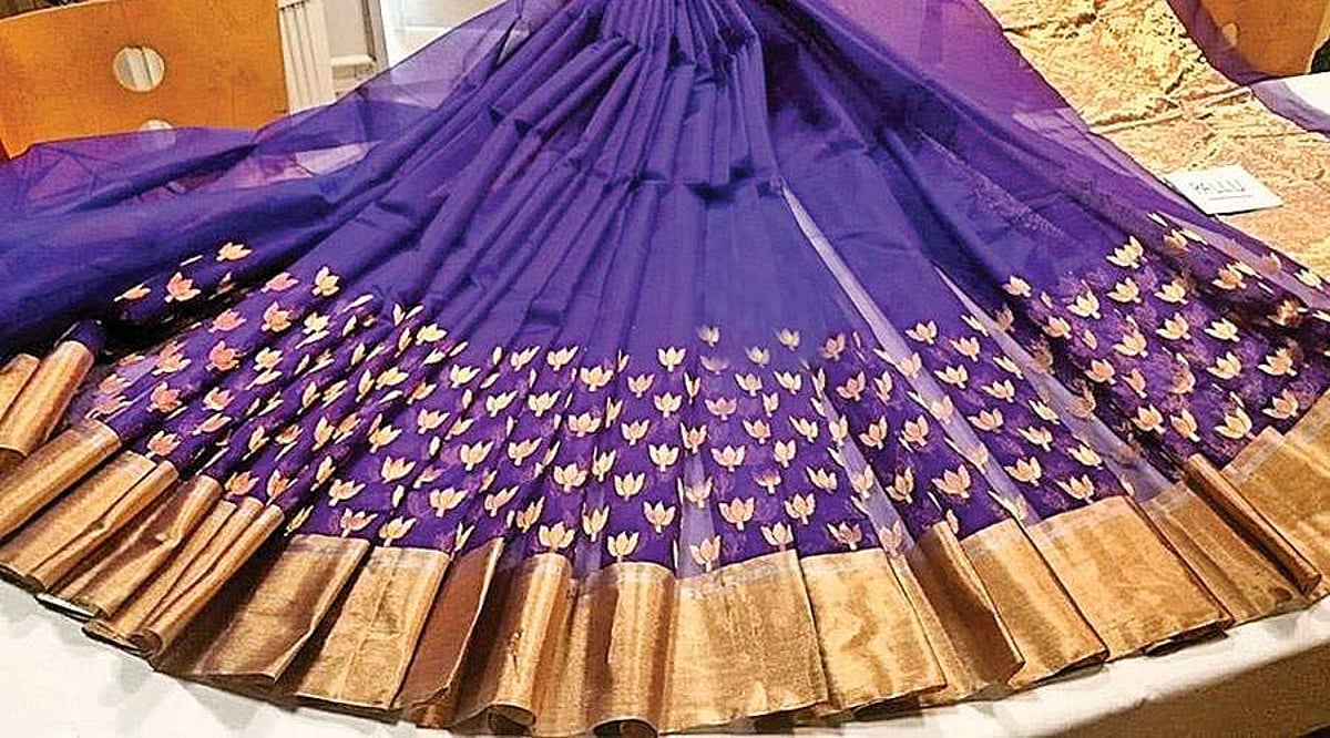 என்றும் இளமையான சந்தேரி சேலைகள்!