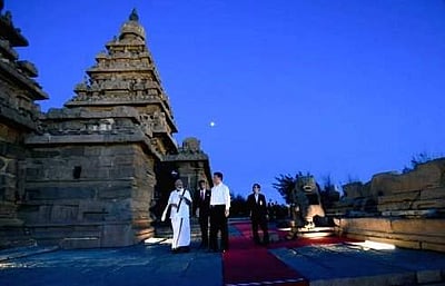 ஷி ஜின்பிங், மாமல்லை நிலவொளியில் செறிந்திருக்கும் யாளி சிற்பங்களைக் கண்டு என்ன நினைத்திருப்பார்?!