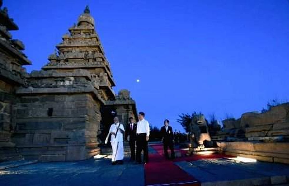 ஷி ஜின்பிங், மாமல்லை நிலவொளியில் செறிந்திருக்கும் யாளி சிற்பங்களைக் கண்டு என்ன நினைத்திருப்பார்?!