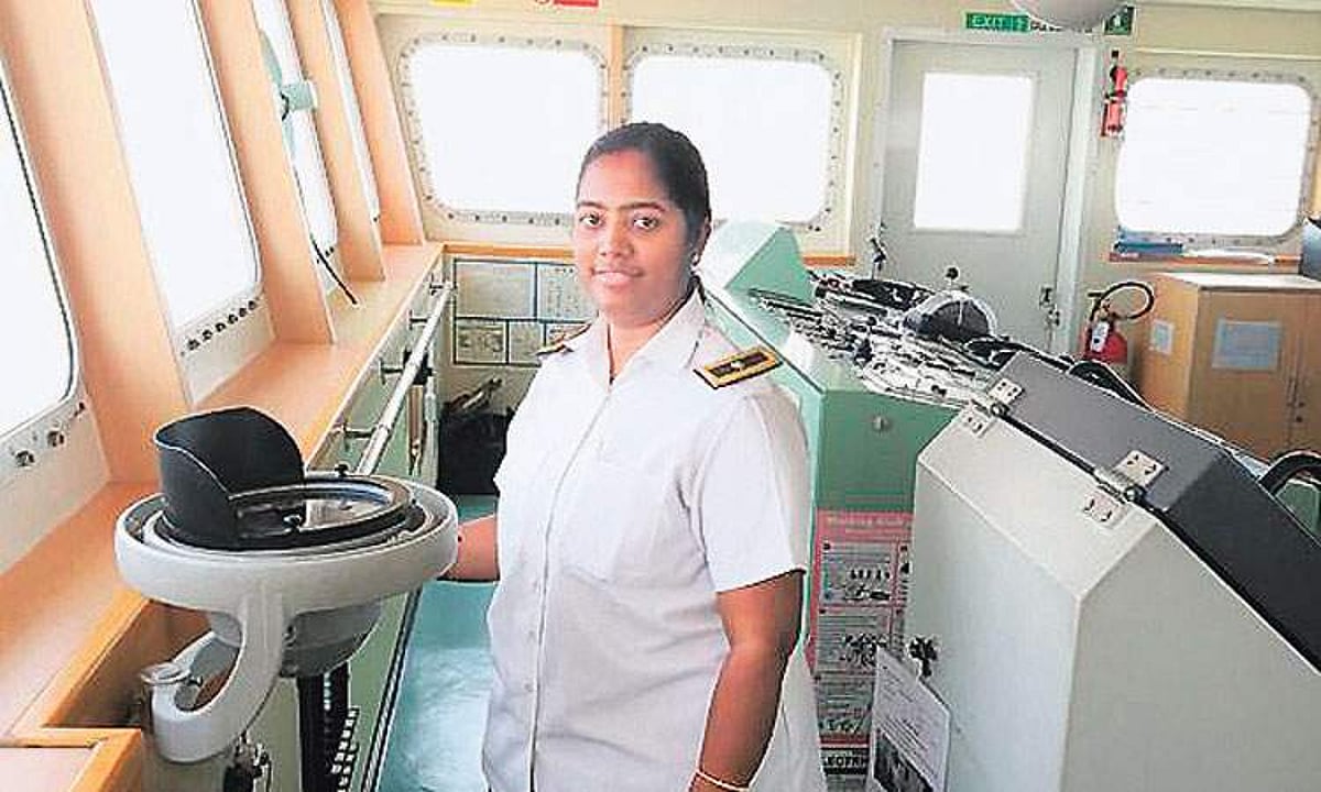 கப்பல் பைலட்டான சென்னைப் பெண்!