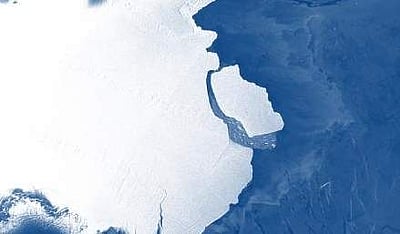 அண்டார்டிகாவில் 315 பில்லியன் டன் ராட்சத பனிப்பாறை உடைந்தது; 50 ஆண்டுகளில் இல்லாத அரிய நிகழ்வு!