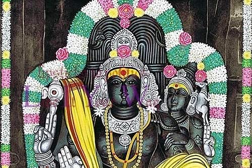 தேவியோடு அருள்பாலிக்கும் அபூர்வ தட்சிணாமூர்த்தி திருக்கோயில்!