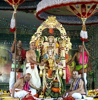 ஸ்ரீ ராமர் அலங்காரத்தில் மலையப்ப சுவாமி