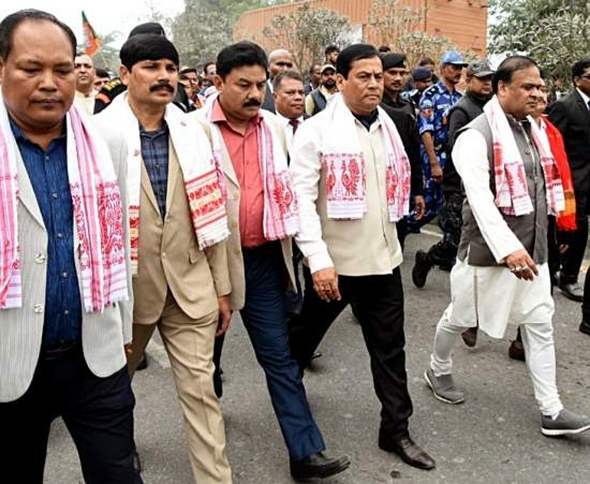 அஸ்ஸாமில் பாஜக அமைதிப் பேரணி