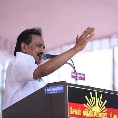 தமிழ்நாட்டில் அமைந்துள்ளது ஒரு கிரிமினல் கேபினட்: சேலத்தில் ஸ்டாலின் சுளீர் 