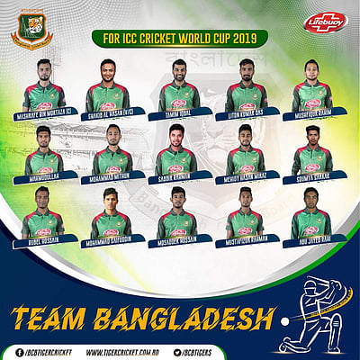 உலகக் கோப்பை: 15 பேர் கொண்ட வங்கதேச அணியில் புதிய வீரர் ஒருவருக்கும் வாய்ப்பு!