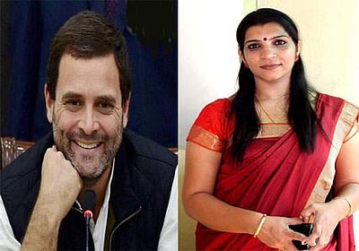 வயநாடு தொகுதியில் ராகுலை எதிர்த்து சோலார் மோசடி புகழ் சரிதா நாயர் போட்டி