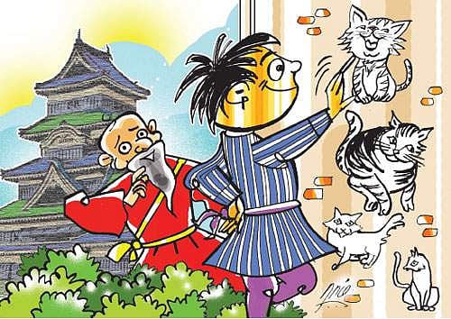 ஜப்பானிய நாடோடிக்கதை: பூனைகளைப் படமாக வரைந்த சிறுவன்